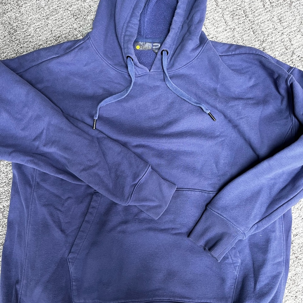 Zella Women's Indigo Hoodie Sweatshirt sz L - Picture 6 of 7